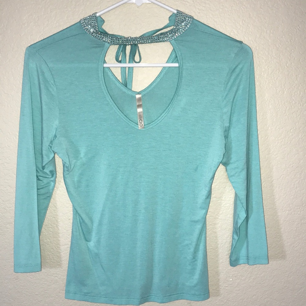 blue top from elleCLO